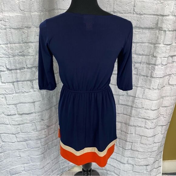 Sweet storm 3/4 sleeve elastic waist color block dress size small - Picture 8 of 8